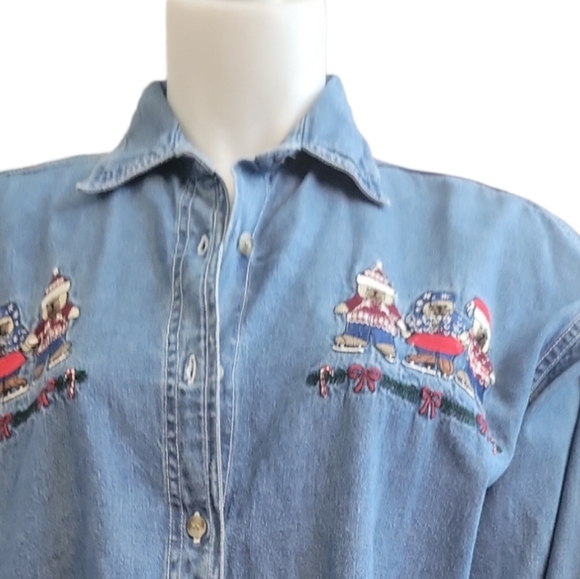 VINTAGE quizzit jean shirt - Picture 3 of 6